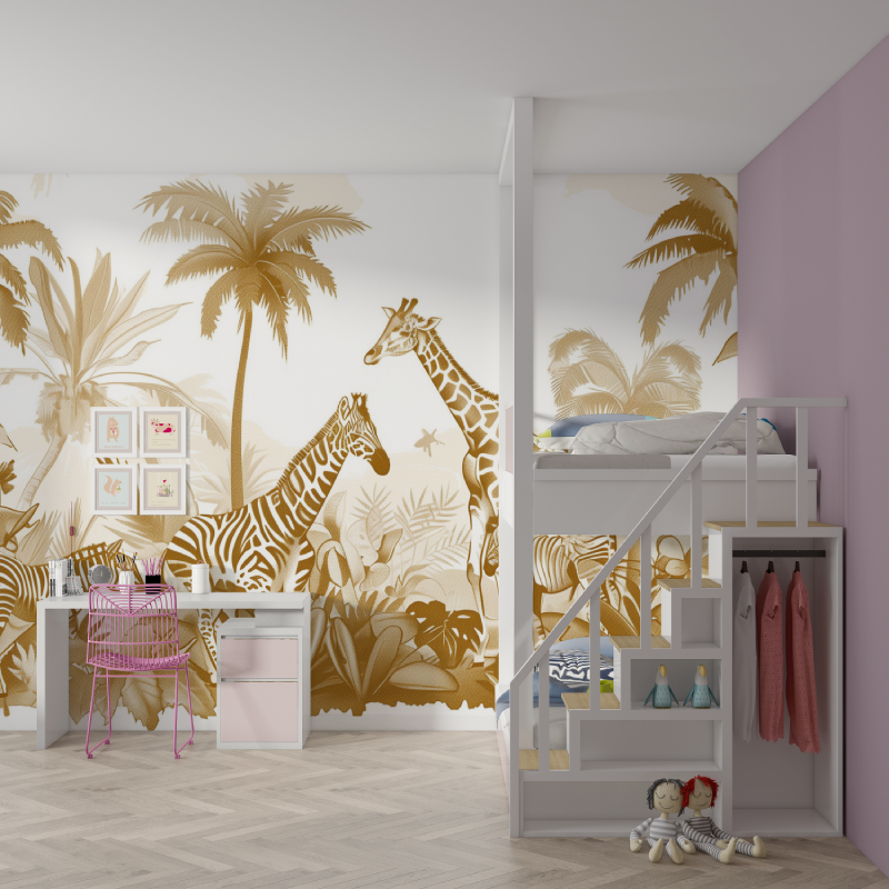 Sepia Jungle Wallpaper