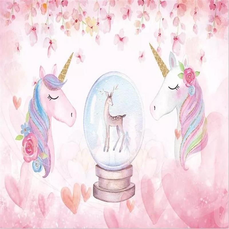 Papier Peint Licorne Kawaii