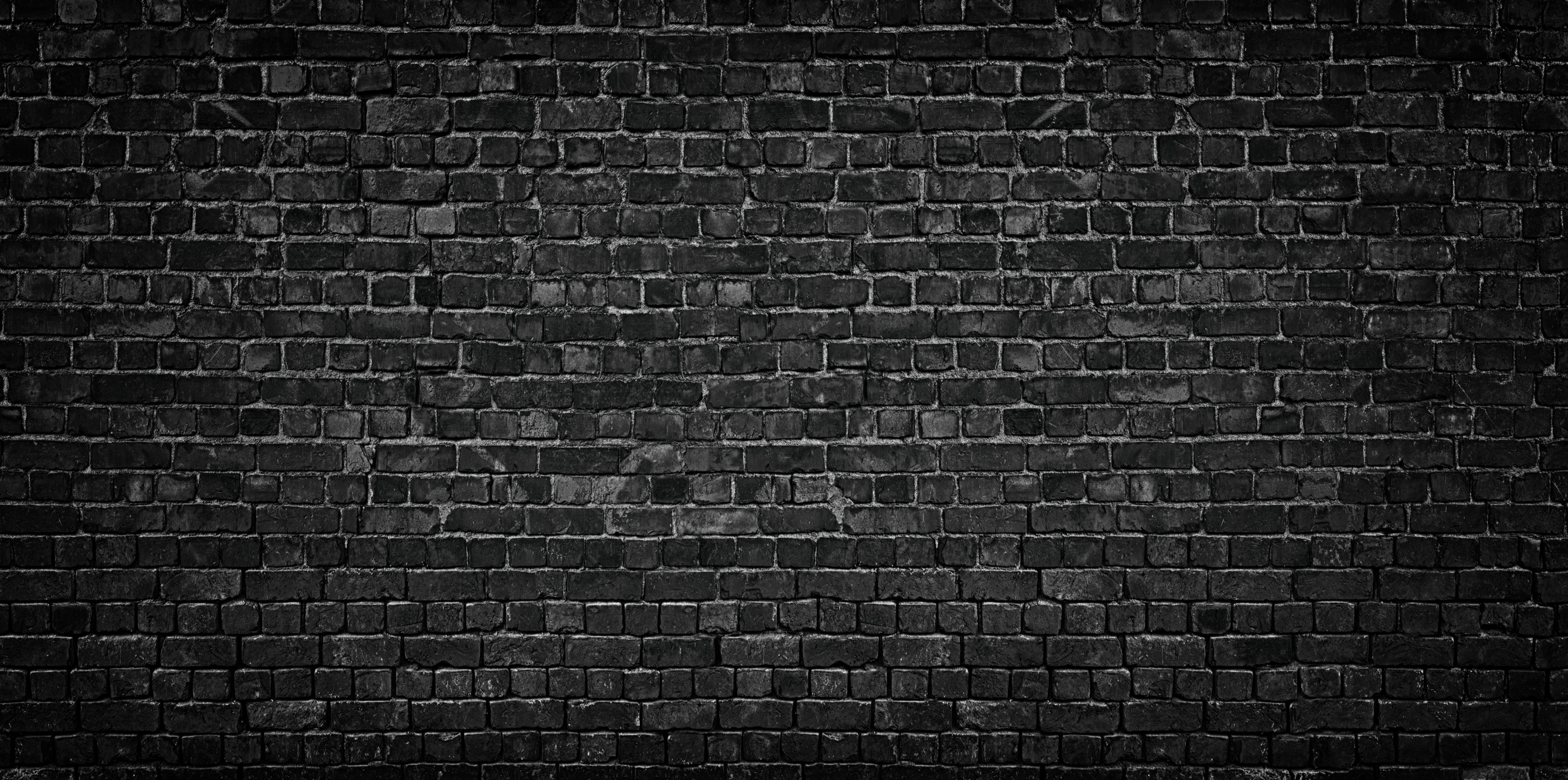 Papier Peint 3D Brique Noir