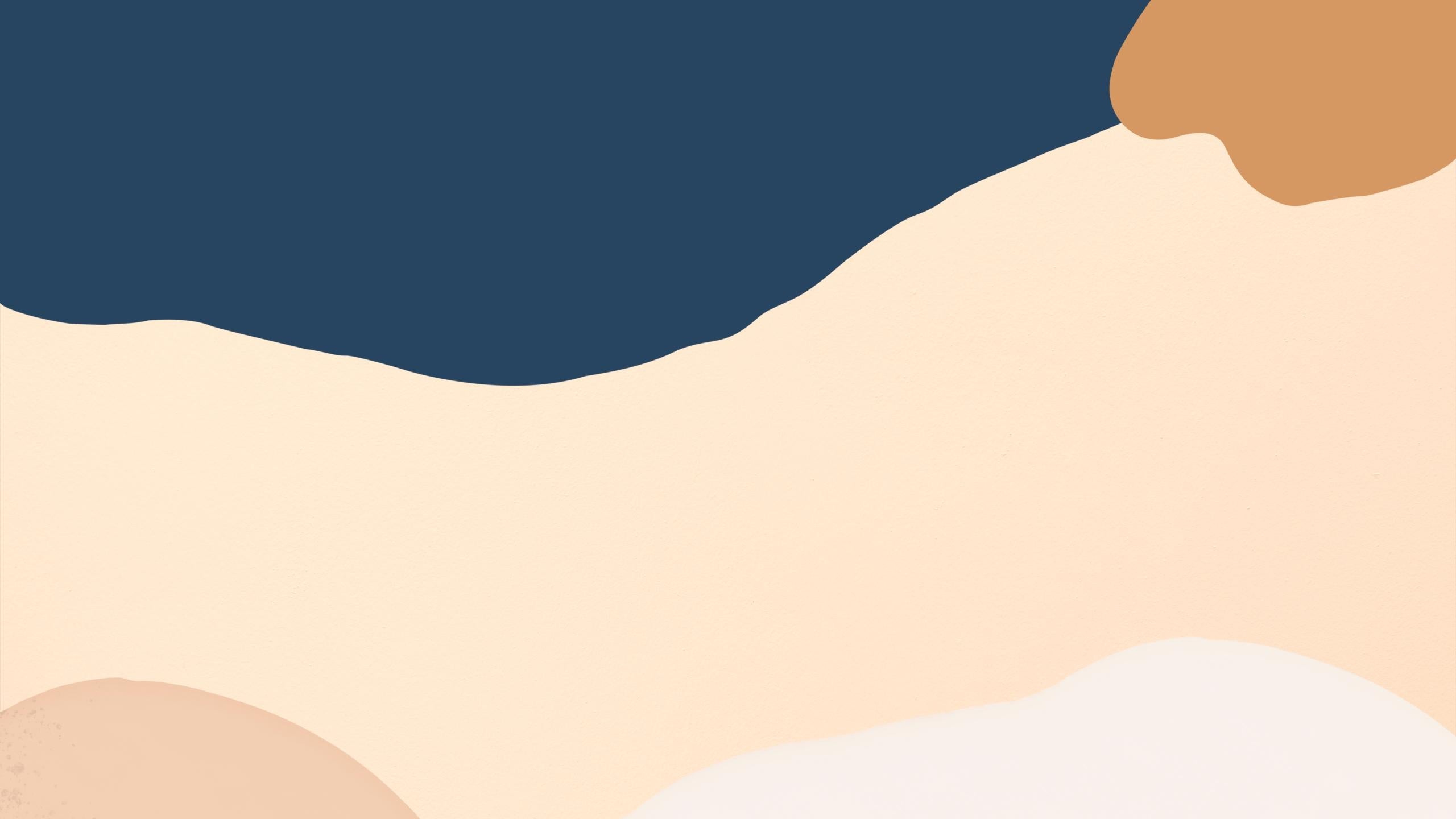 Tapeta w kolorze niebieskim i terakotowym