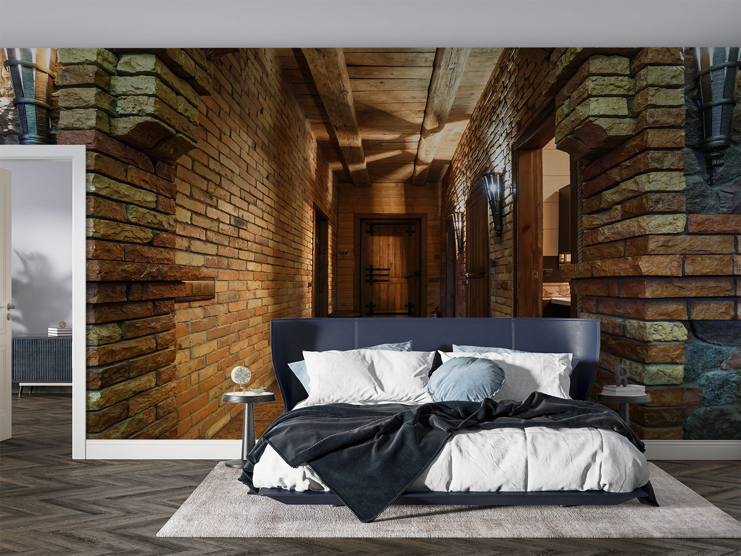 Papier Peint Brique Couloir