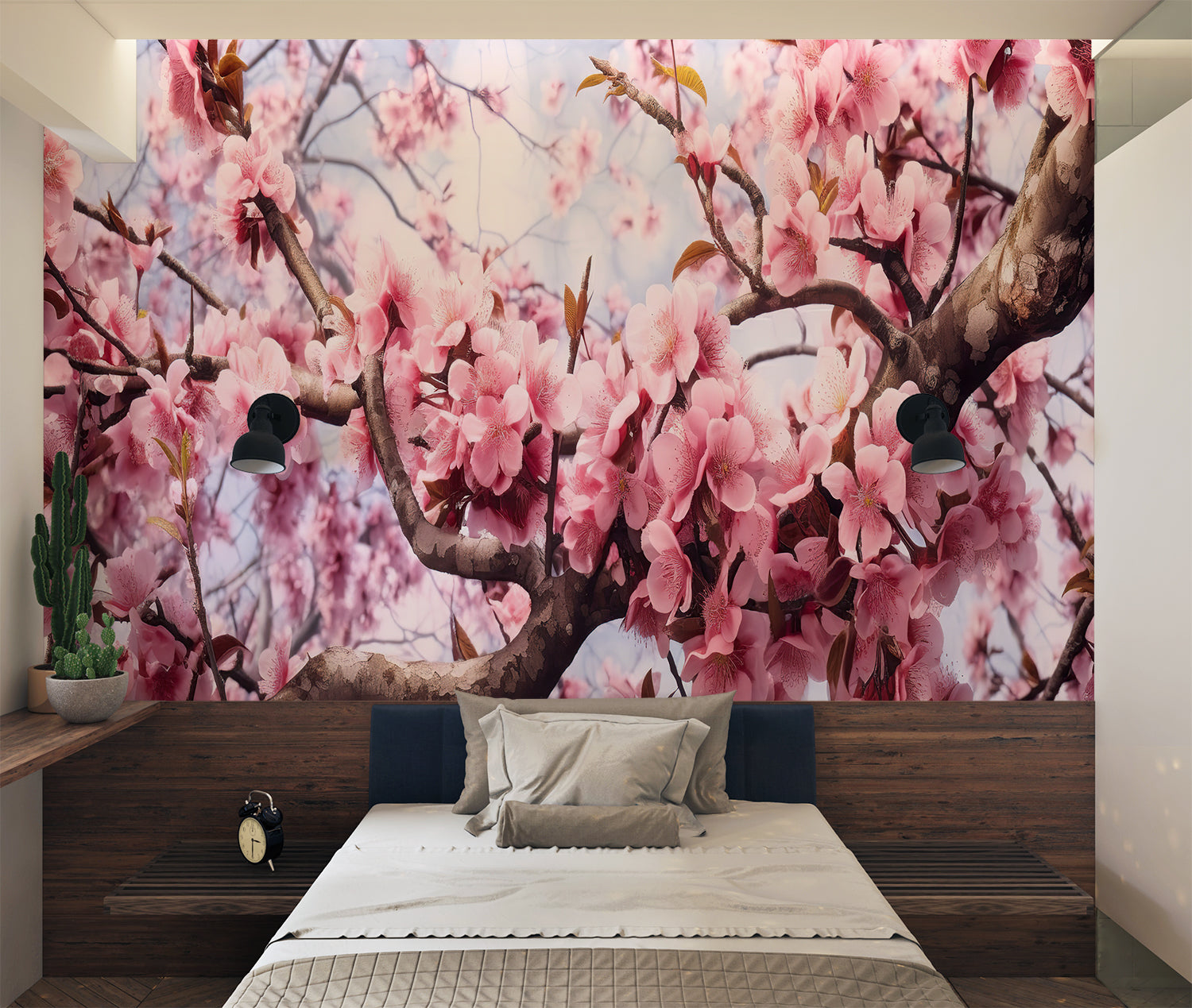 Papier Peint Cerisier En Fleurs