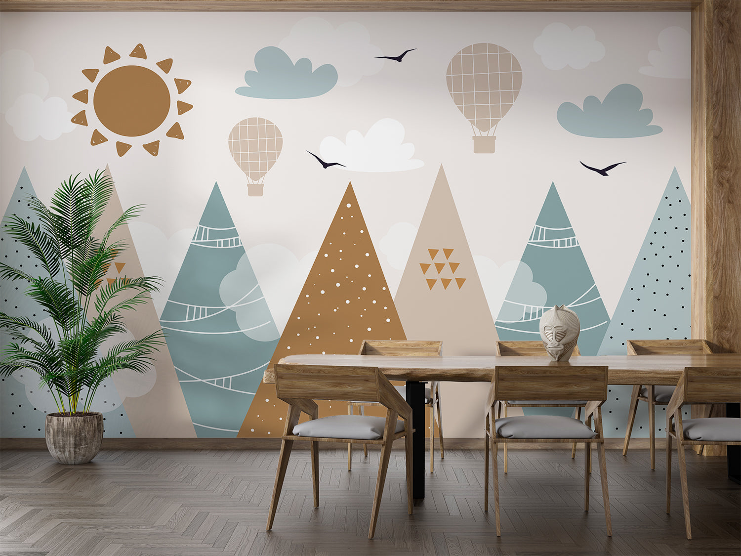 Papier Peint Montagne Chambre Bebe