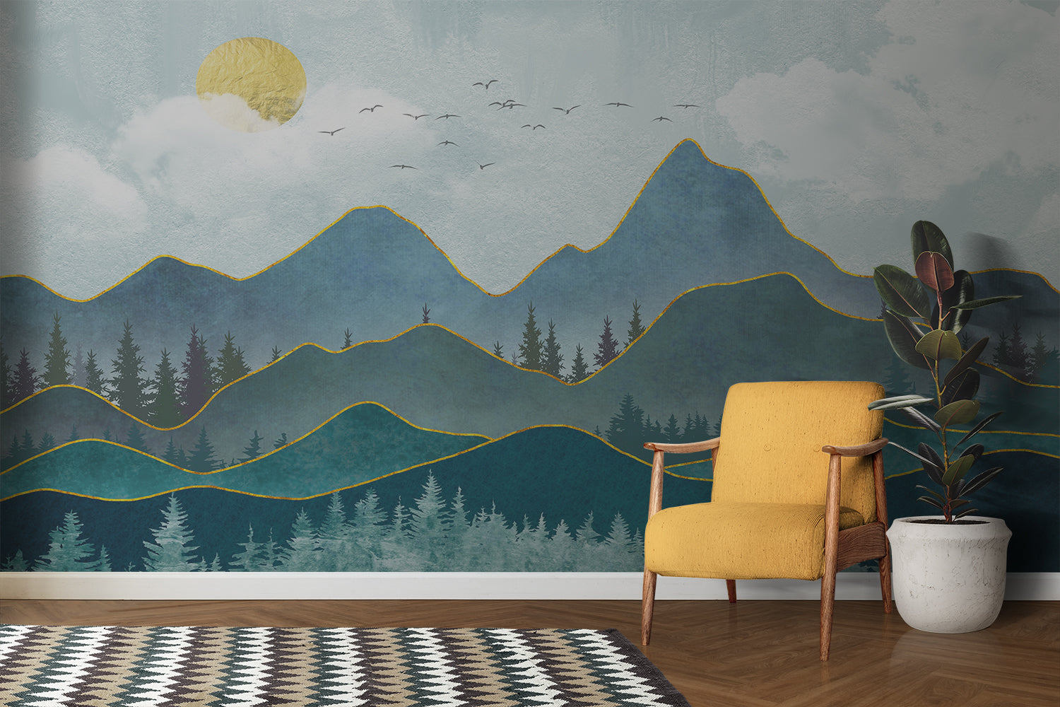 Papier Peint Mural Montagne