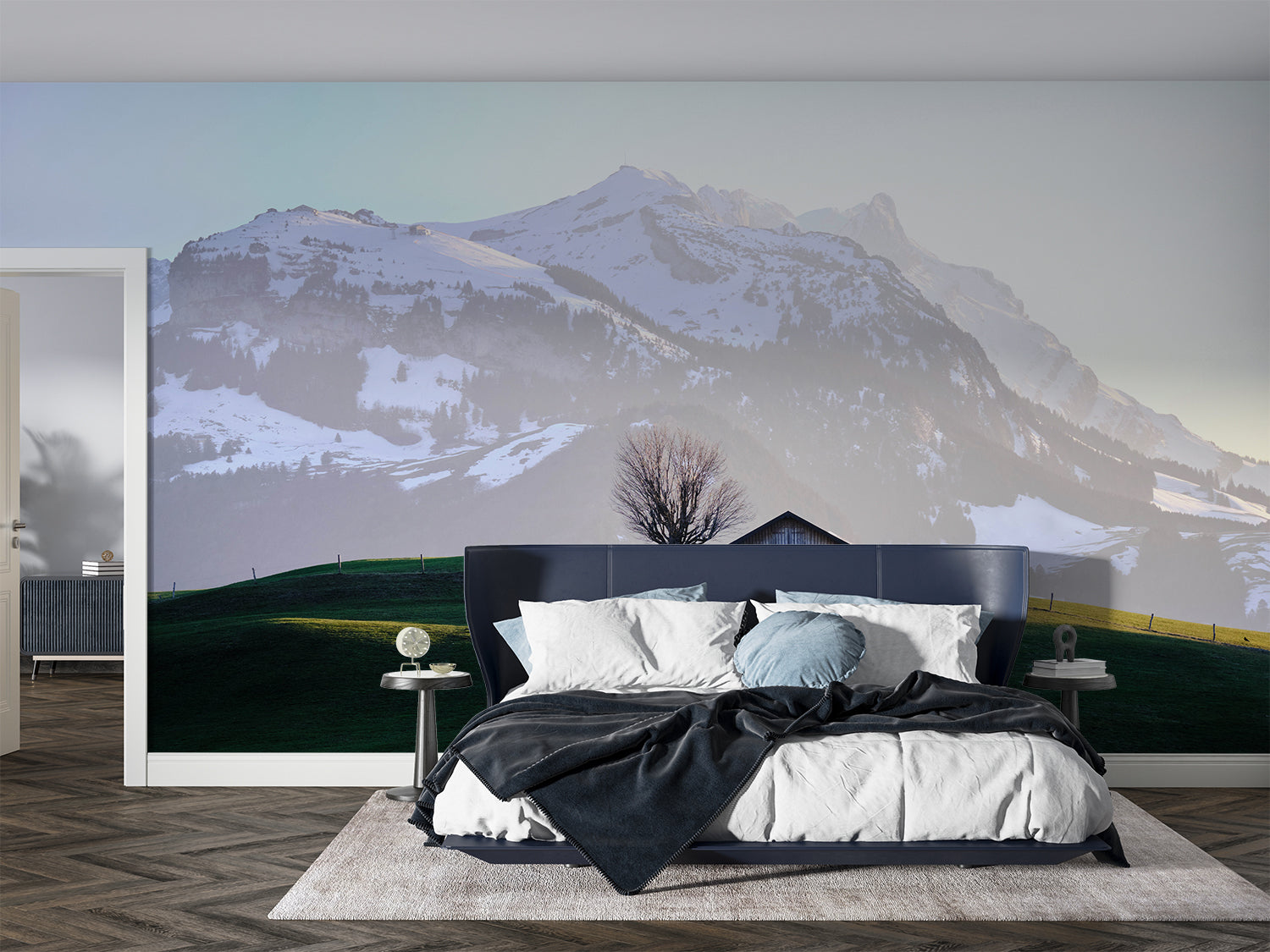 Papier Peint Style Chalet Montagne