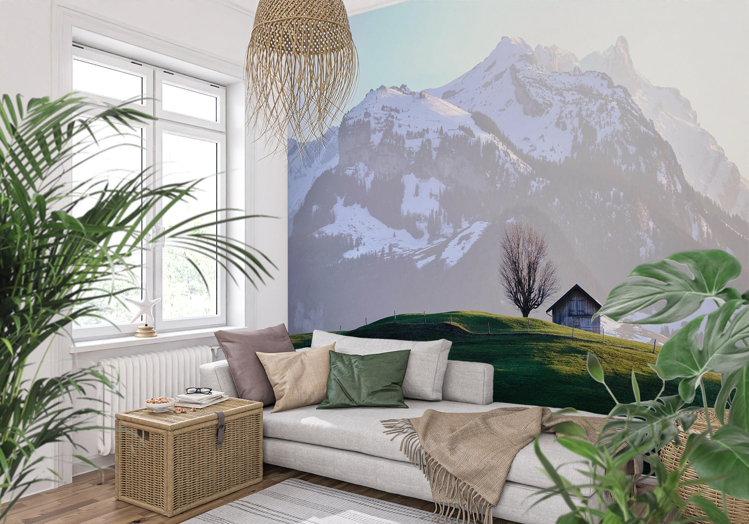 Papier Peint Style Chalet Montagne