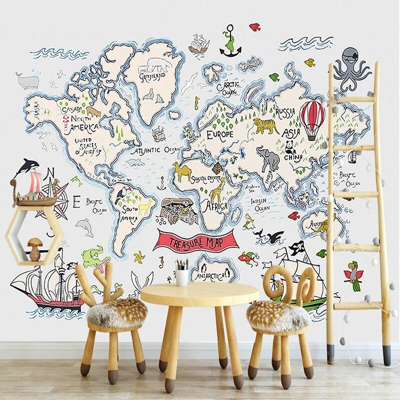 World Map Wallpaper <br/> Pirate's Treasure