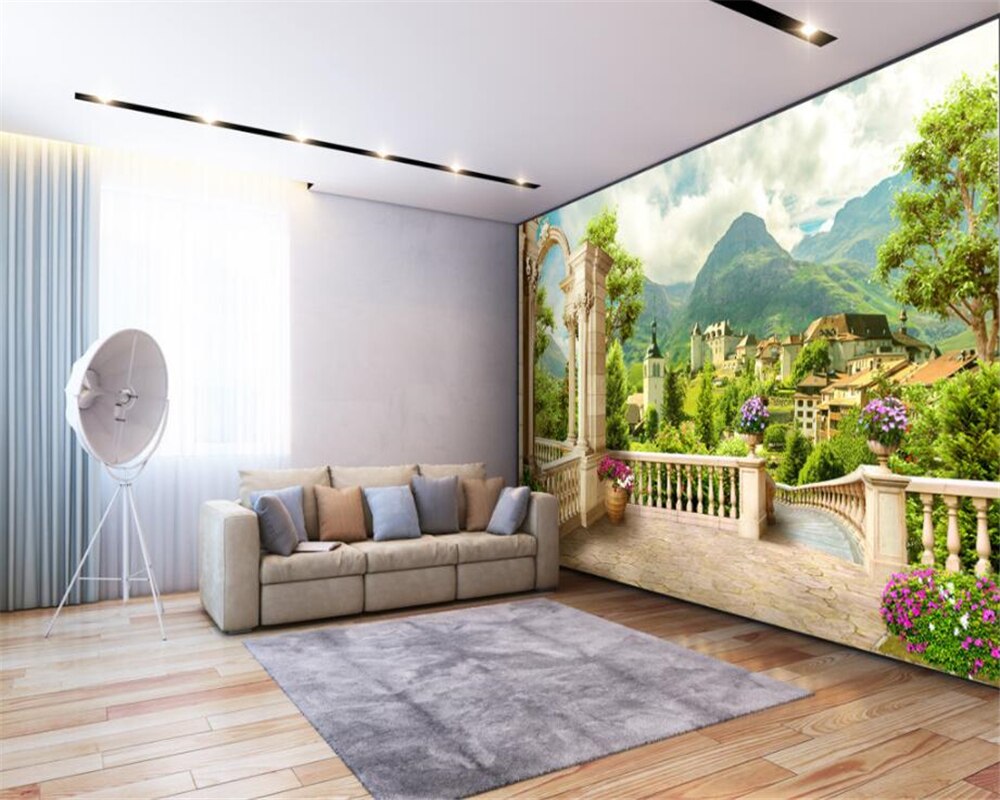 papier peint village