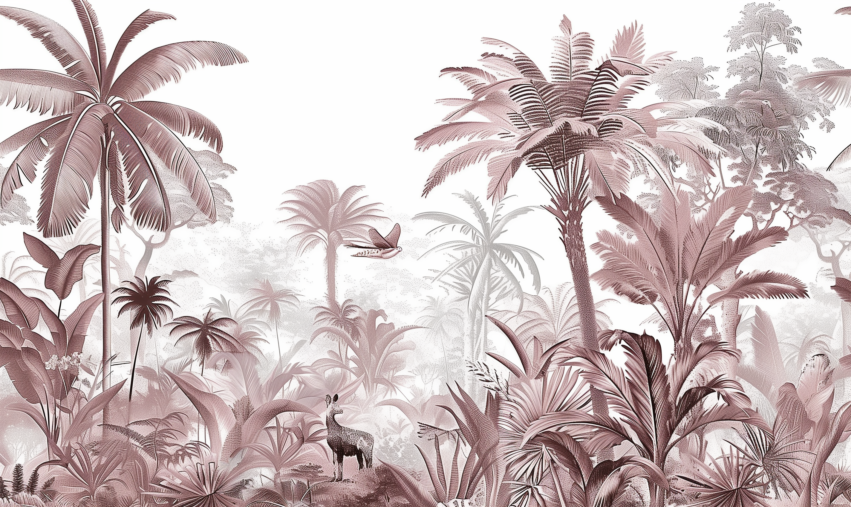 Pink Tropical Wallpaper