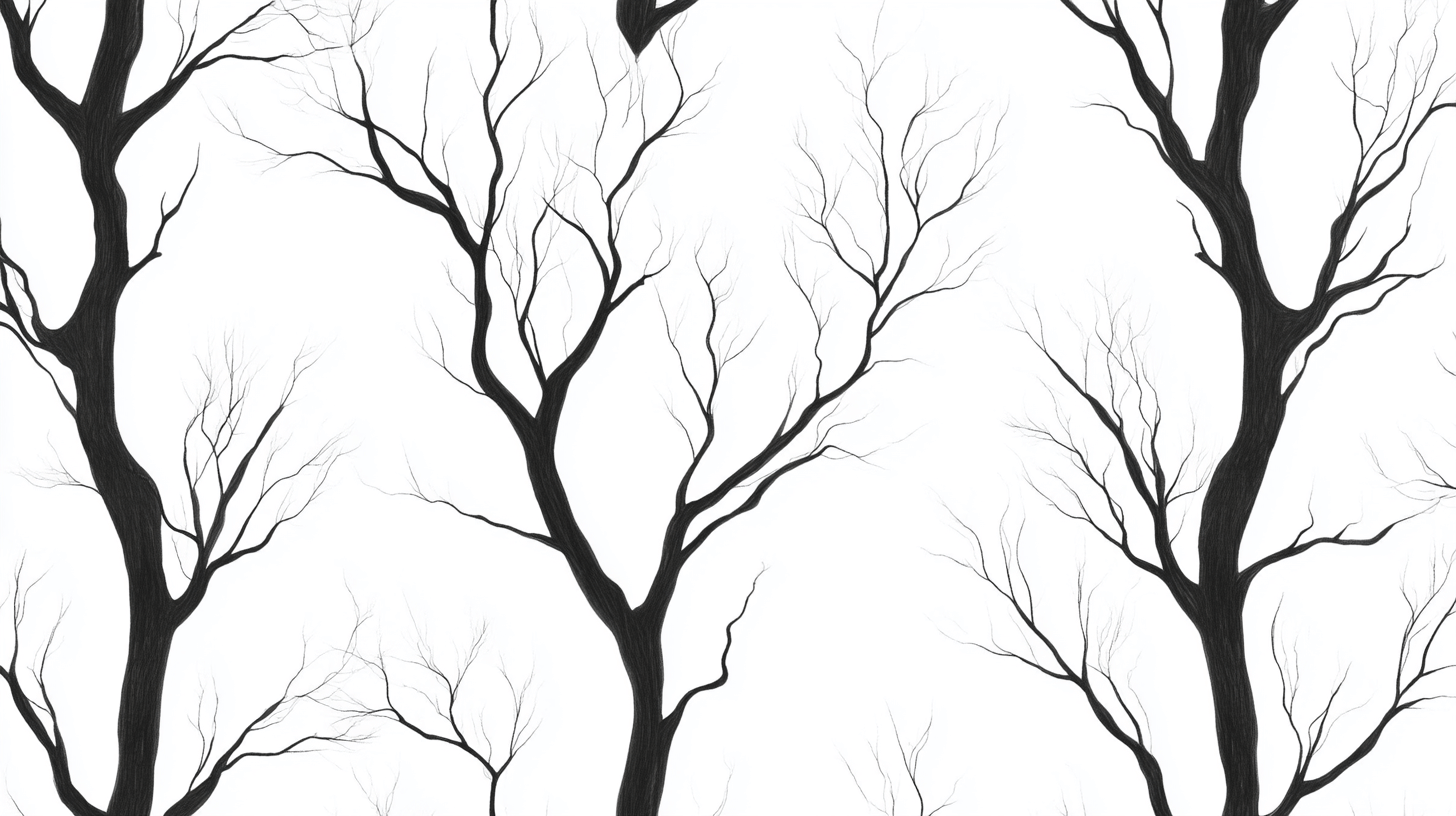 Papier Peint Arbre Noir Et Blanc Chambre Enfant