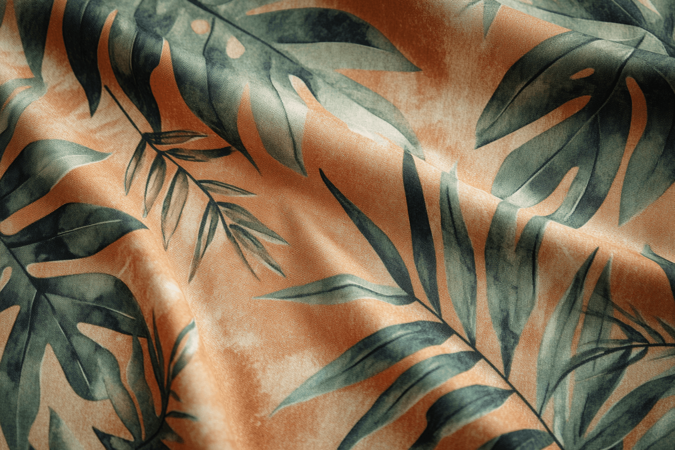 Papier Peint Terracotta Et Vert Sauge