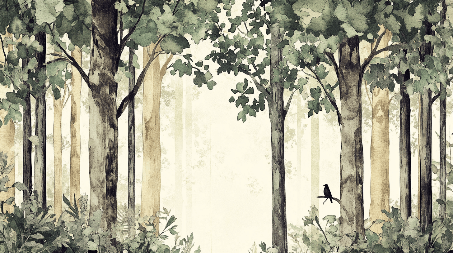 Papier Peint Arbre Hibou
