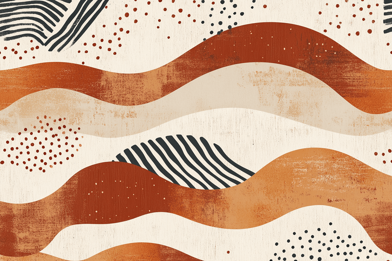 Papier Peint Terracotta Inspiration Japandi