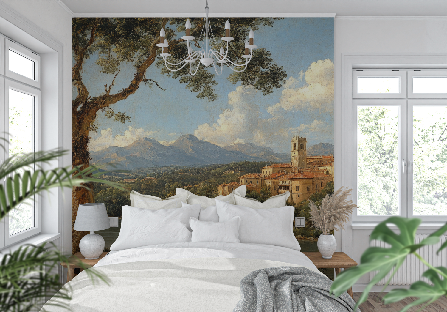 Papier Peint Panoramique Paysage Italien - mur cuisine