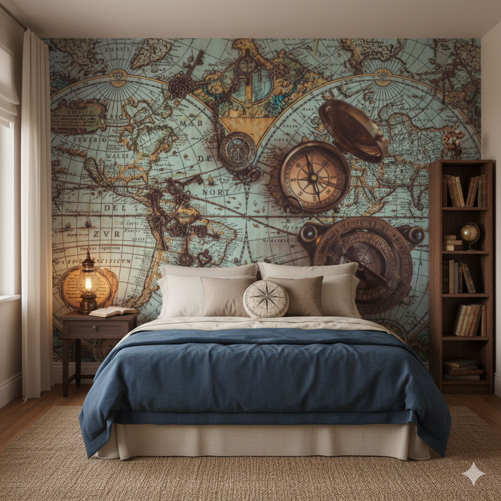 Industrial Wallpaper Map of the World