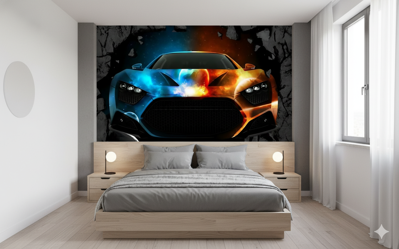 Papier Peint Chambre Garcon Voiture