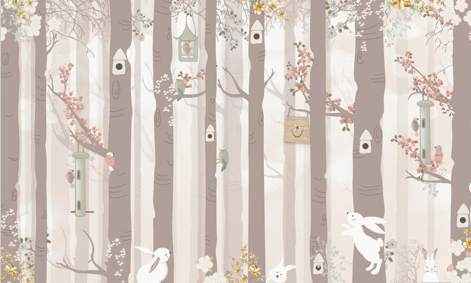 Classic Baby Wallpaper <br/> Rabbit in the Forest