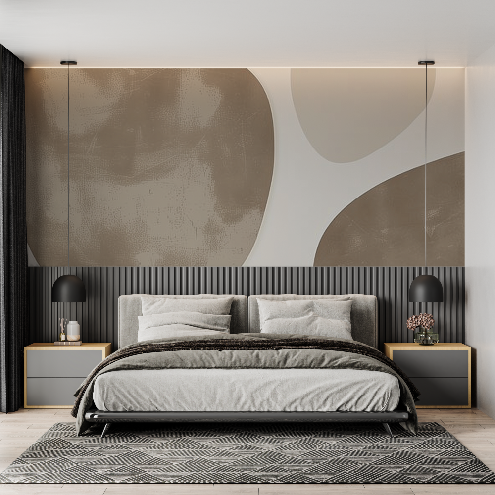 Papier peint panoramique abstra...es chambre adulte tendance