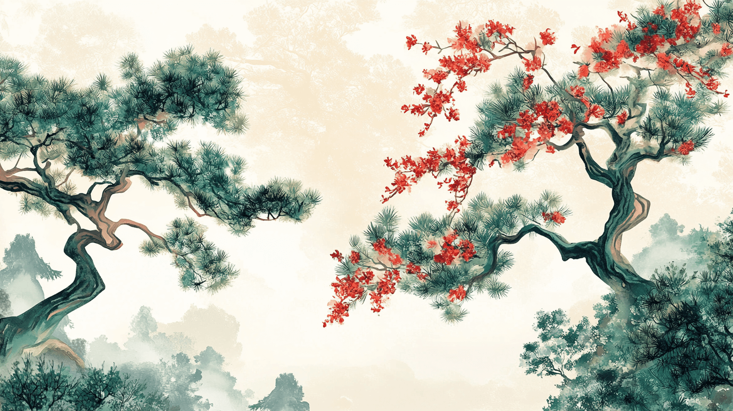 Papier Peint Arbre Japon