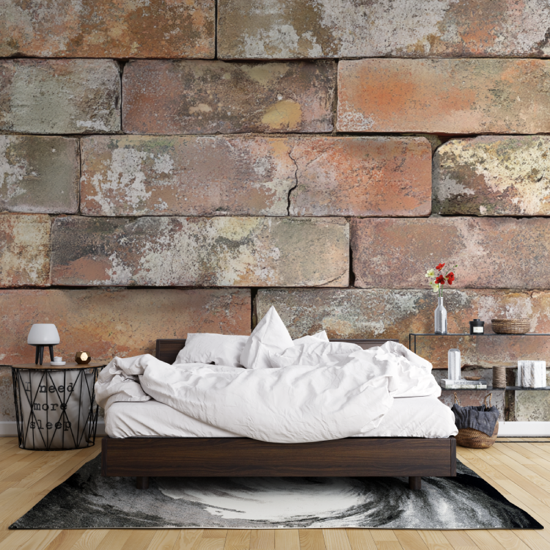 Papier peint terracotta effet m...i texture leroy merlin mur