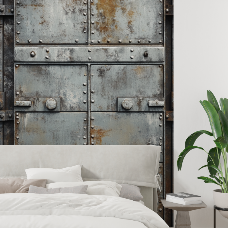 Papier peint trompe loeil usine tapisserie tendance