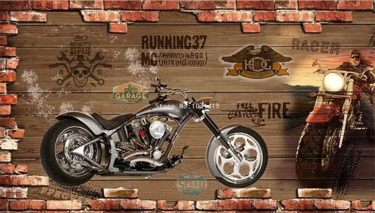 Déco Mural Moto Chopper