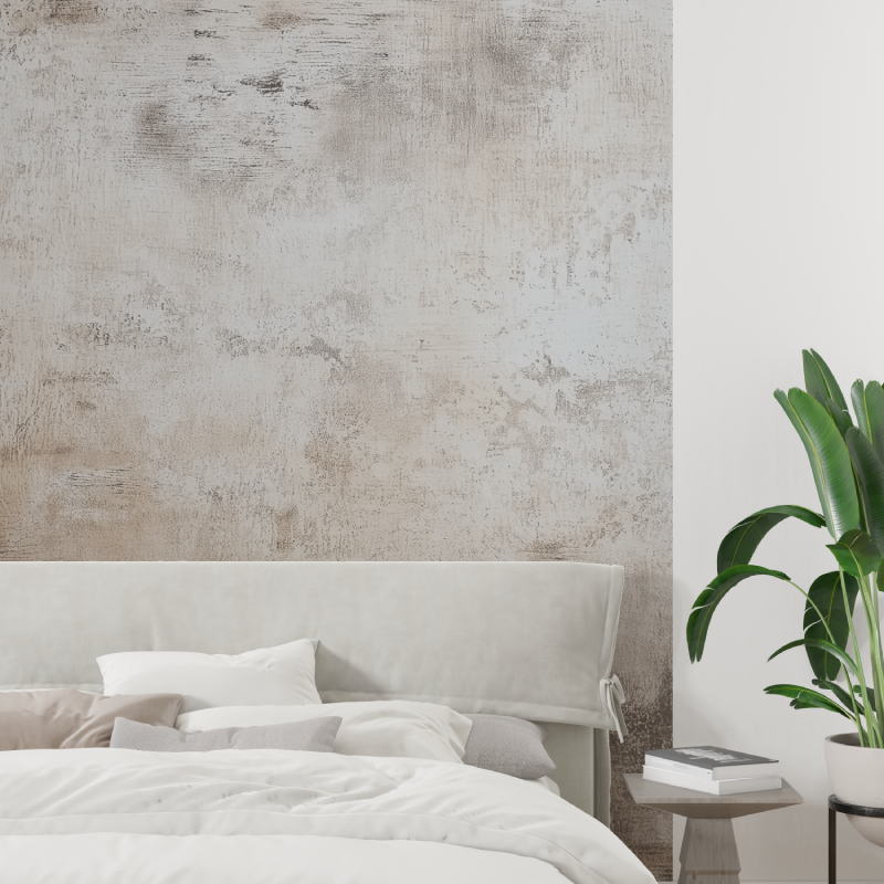 Steel beige textured mural wallpaper tapisserie tendance