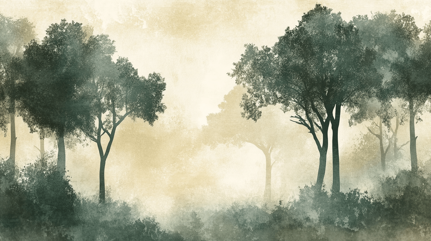 Papier Peint Arbre Voyageur Entree