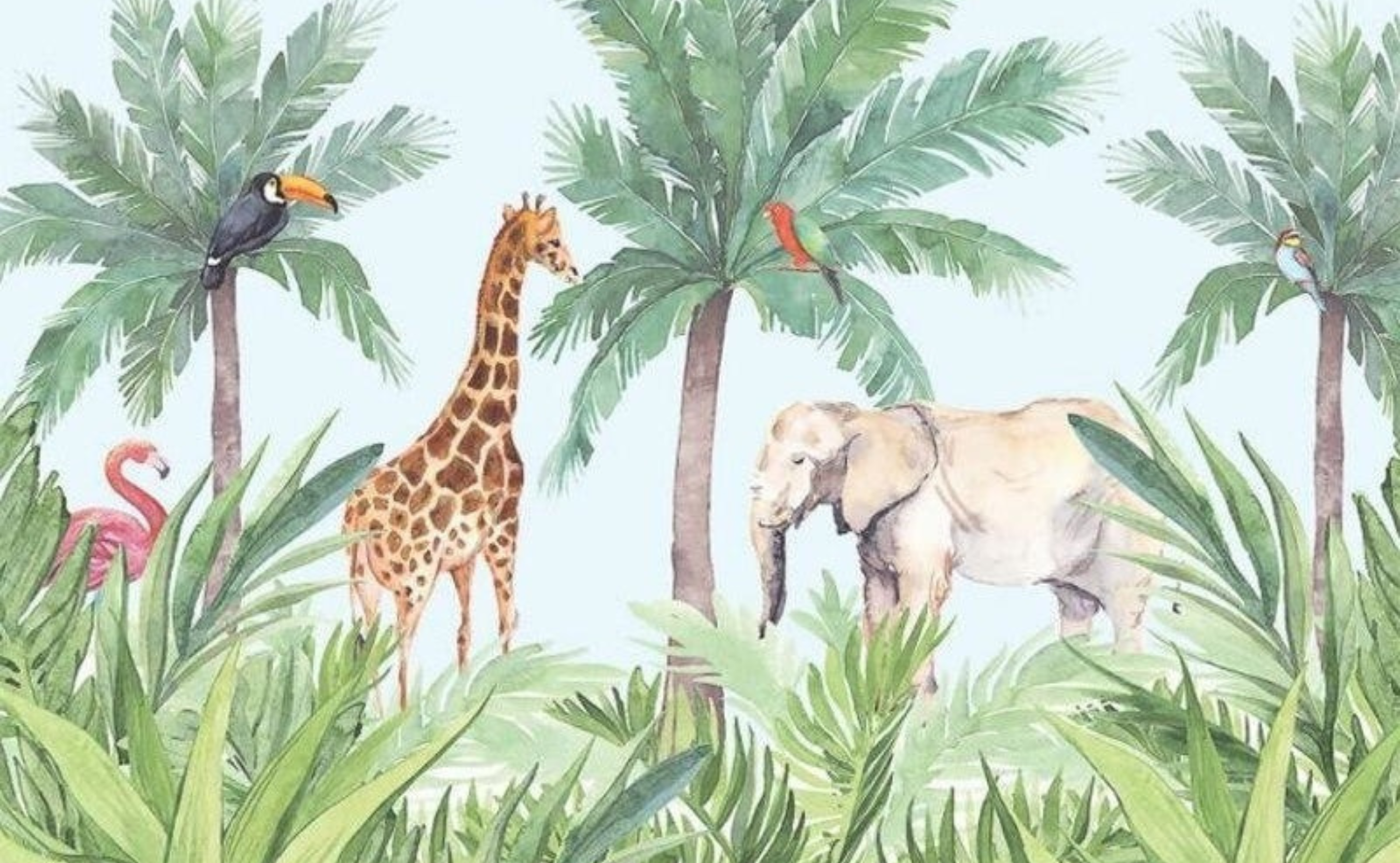 Papier Peint Jungle Chambre Bebe