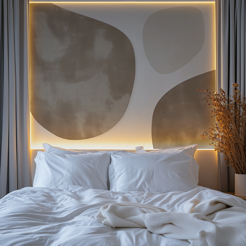 Papier peint panoramique abstrait tendances chambre premium
