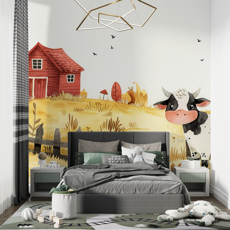 Papier Peint Enfant Ferme - chambre petit