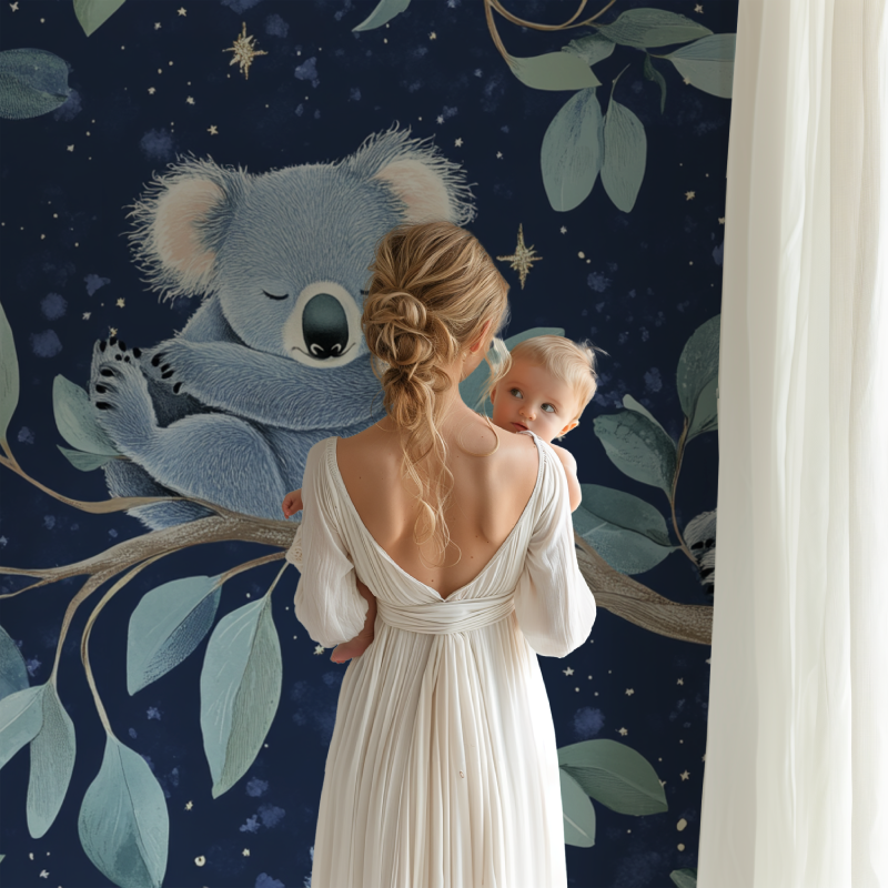 Papier peint koala sous la voute celeste bb123