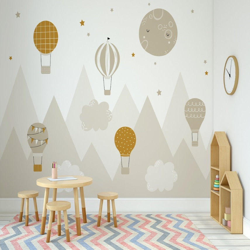 Classic Baby Wallpaper <br/> Soft Beige Nuance