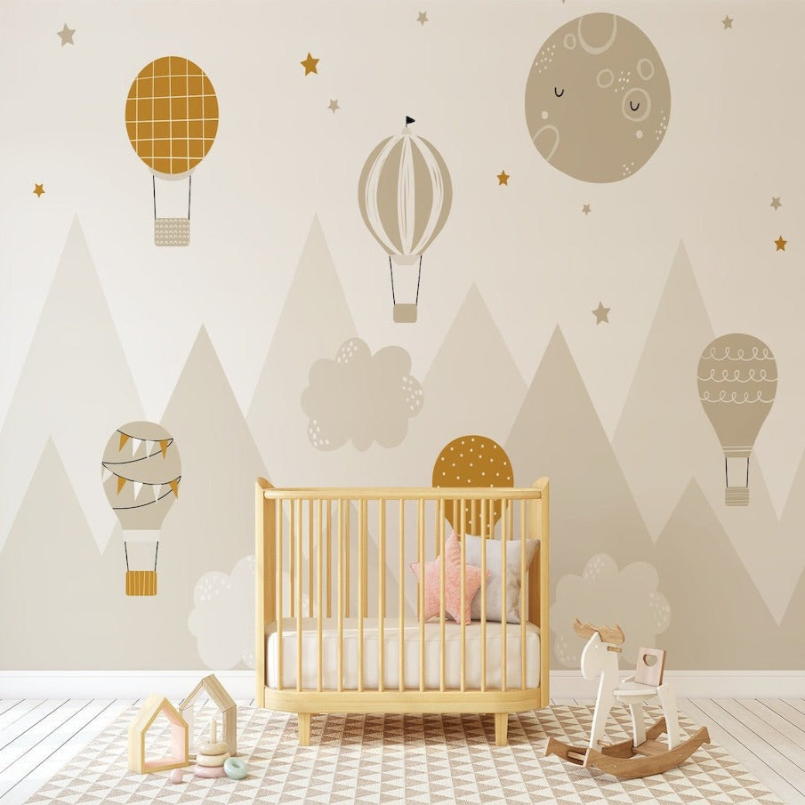 Classic Baby Wallpaper <br/> Soft Beige Nuance