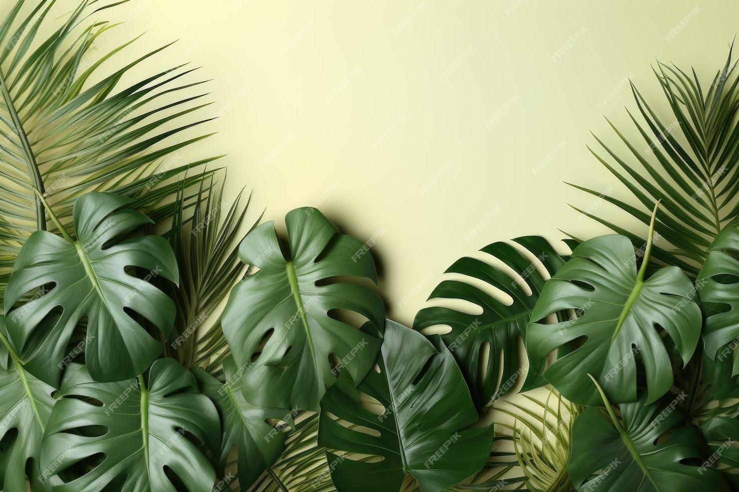 Wallpaper with foliage