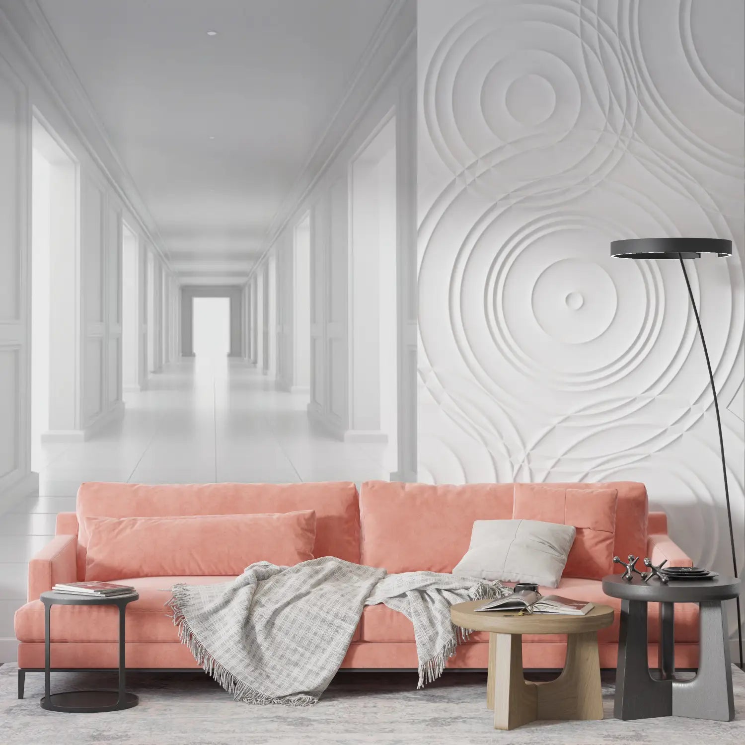 Papier Peint Chambre Trompe L'Oeil - design