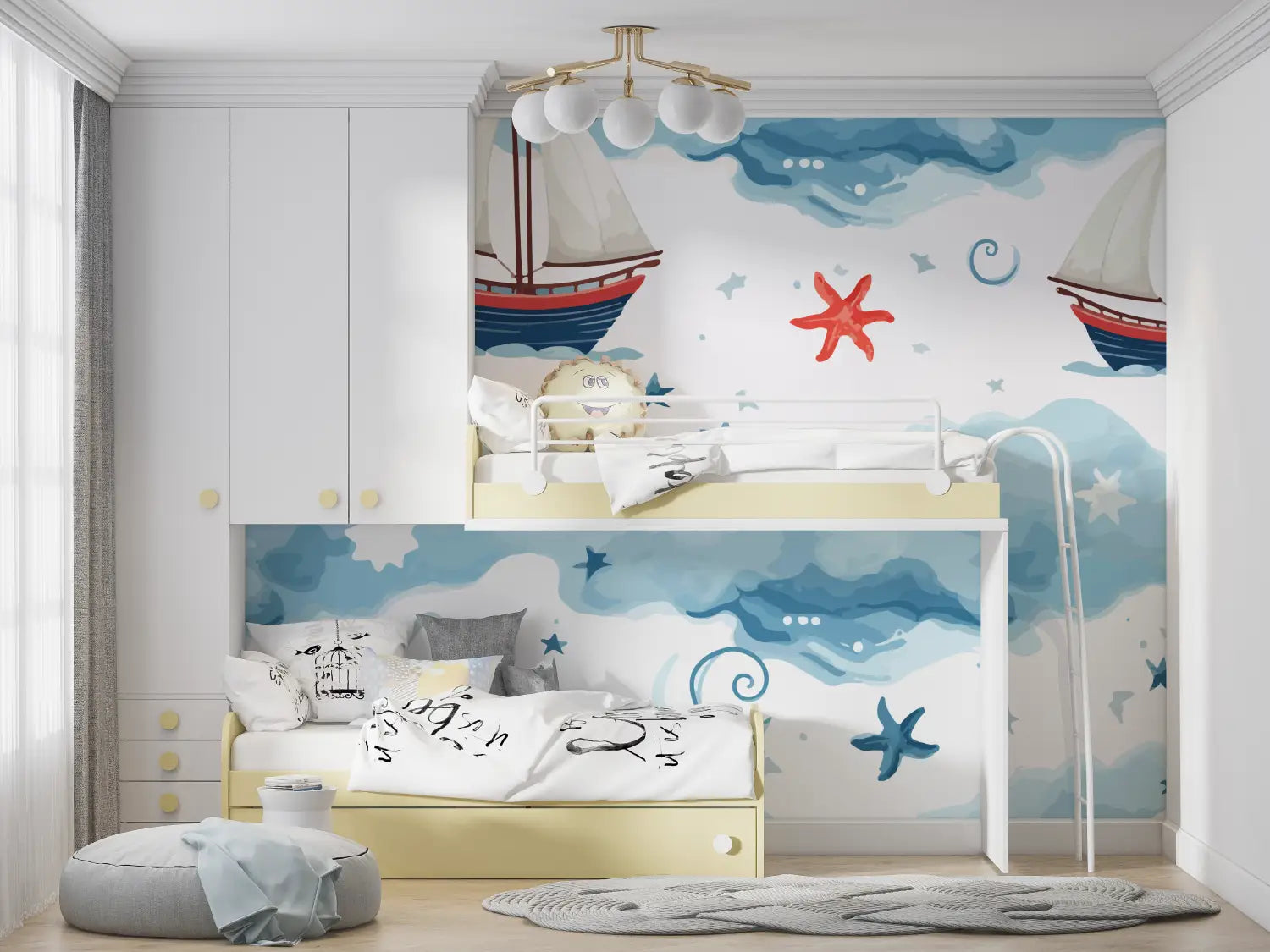 Papier Peint Enfants Bateau - pano anime