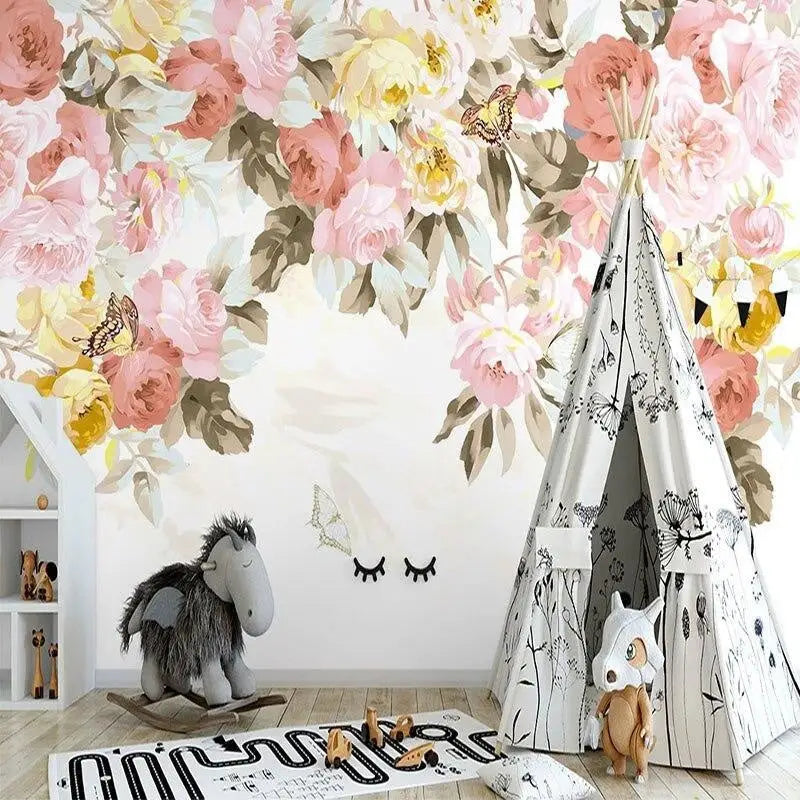 Baby Room Flower Wallpaper - Second Image