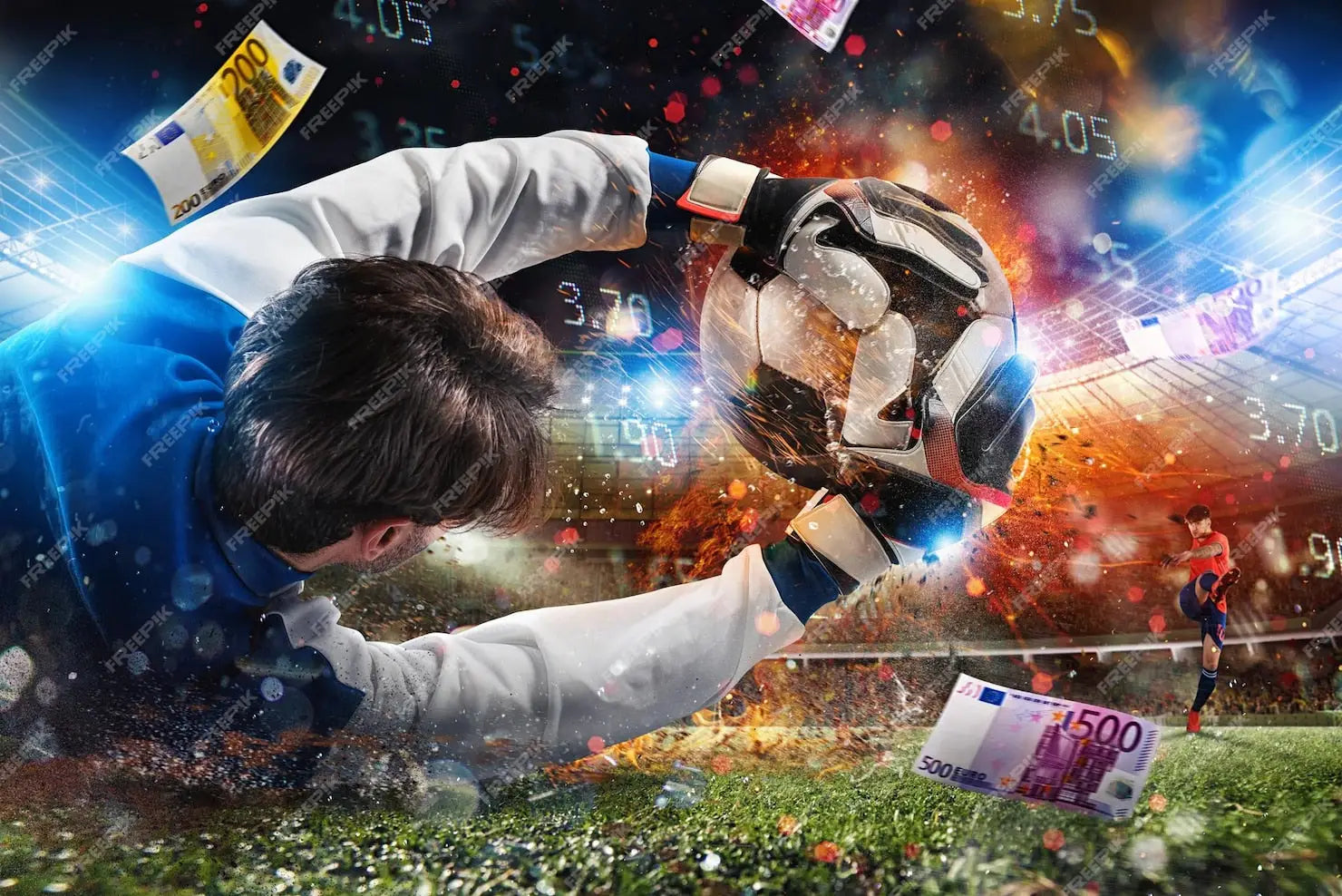 Masterful stopped football wallpaper