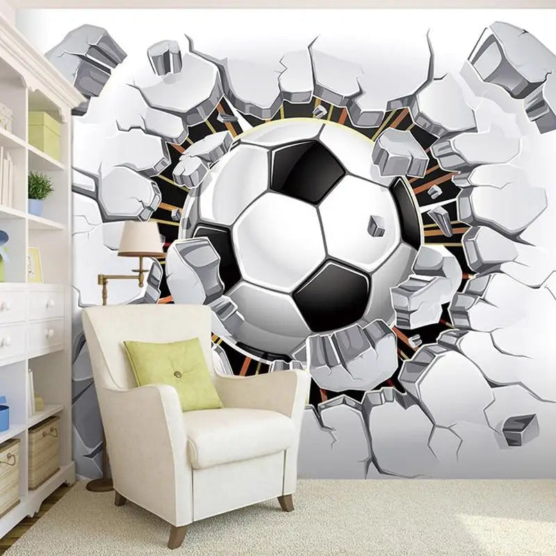 3D Ball Football Wallpaper - Second Image