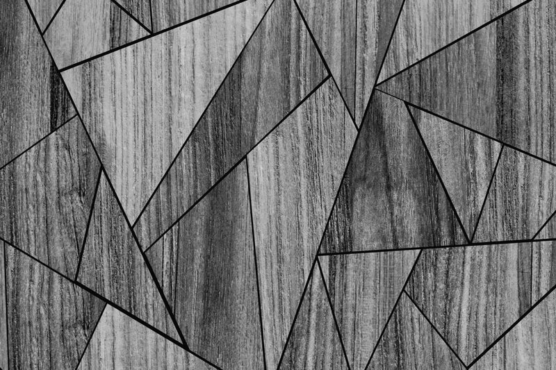 Papier Peint Geometrique Gris Et Blanc