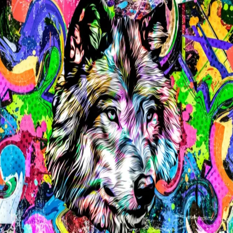 Tag Street Wolf Graffiti Wallpaper - Second Image