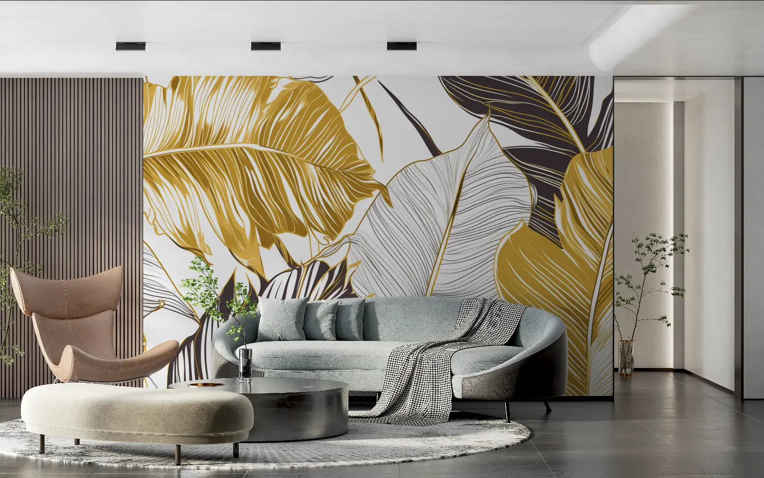 Gouden jungle behang - Second Image