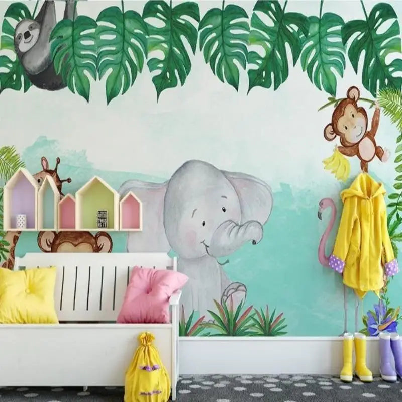 Papier Peint Jungle Éléphant