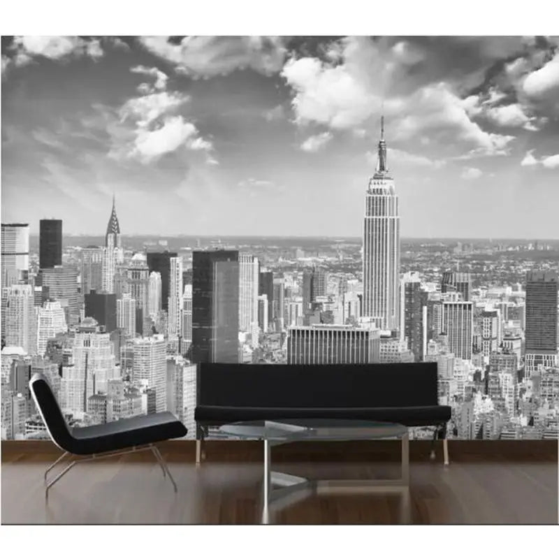 Manhattan Black and White Wallpaper - Second Image