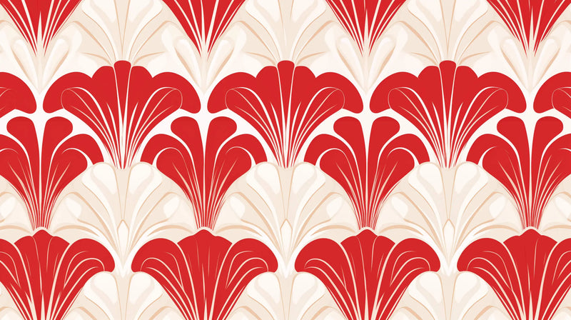 Papier Peint Motifs Rouge