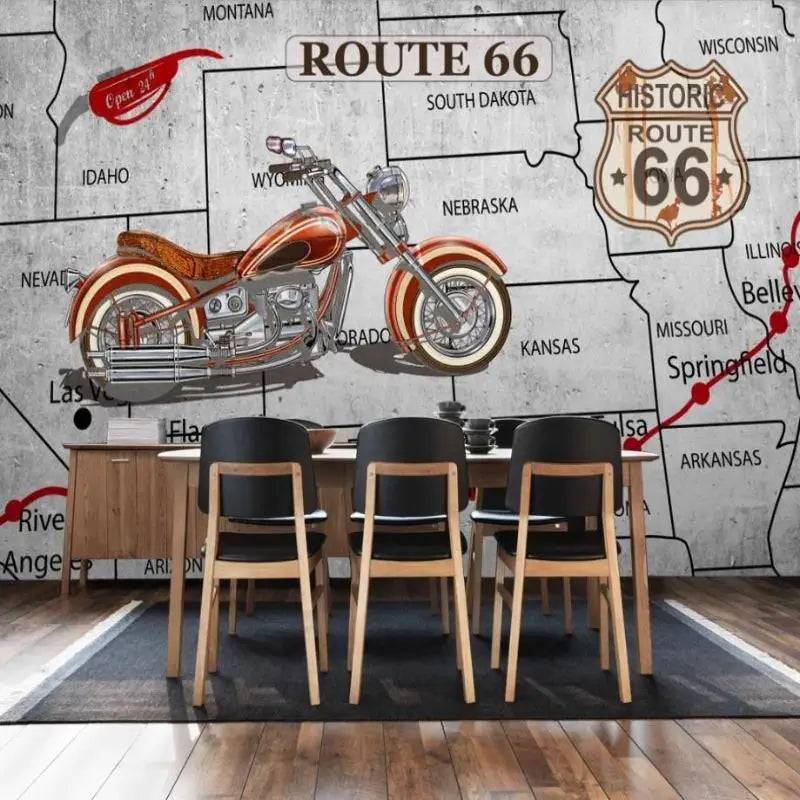 Papier Peint Moto Route 66