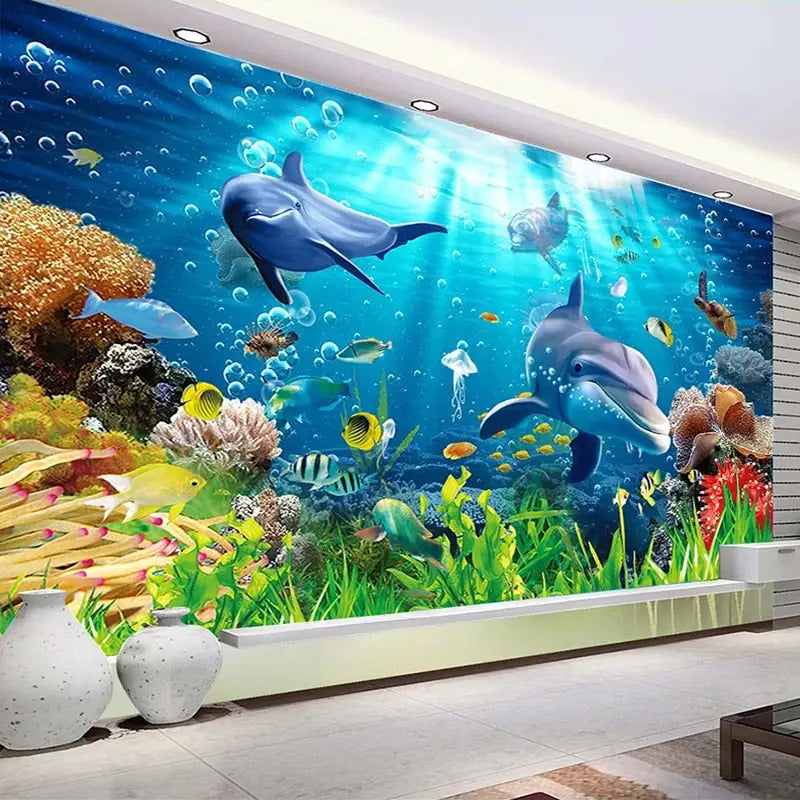 papier peint mural aquarium - Second Image