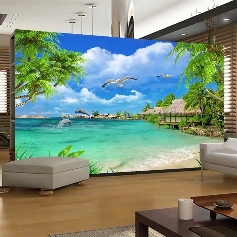 papier peint mural plage - Second Image