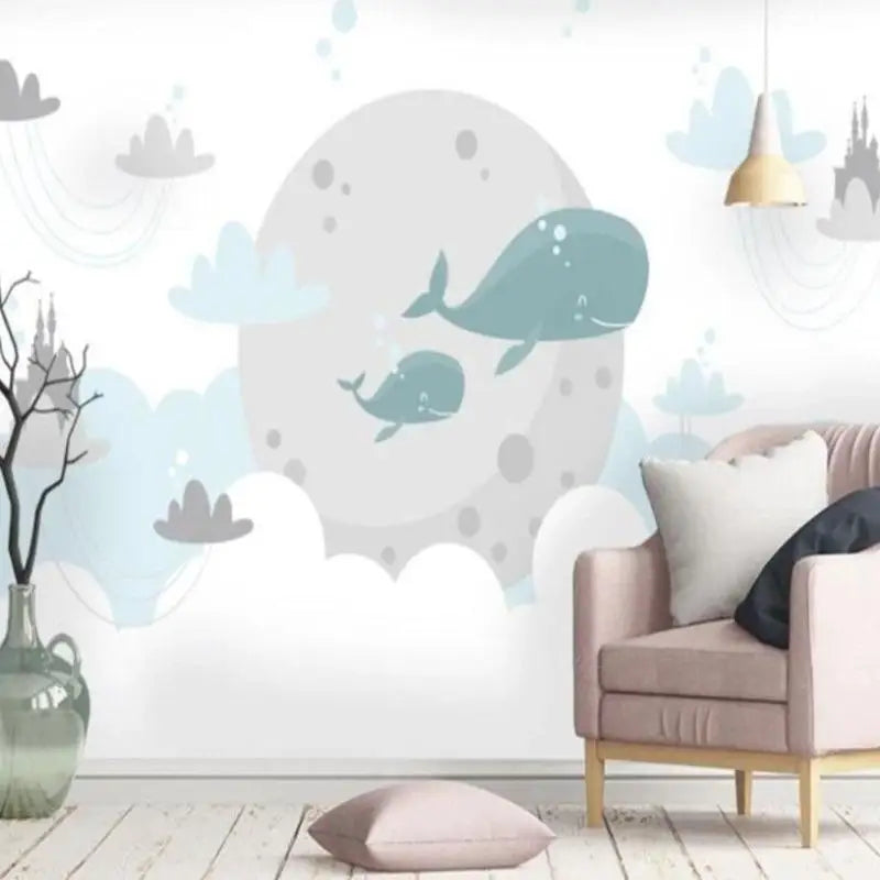 Papier Peint Nuage Motifs Doux